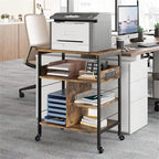 Support d'Imprimante de Bureau avec Station de Recharge - 32,5 x 18,25 x 5 Pouces