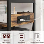 Support d'Imprimante de Bureau avec Station de Recharge - 32,5 x 18,25 x 5 Pouces