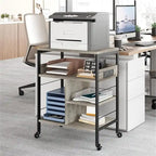 Support d'Imprimante de Bureau avec Station de Recharge - 32,5 x 18,25 x 5 Pouces