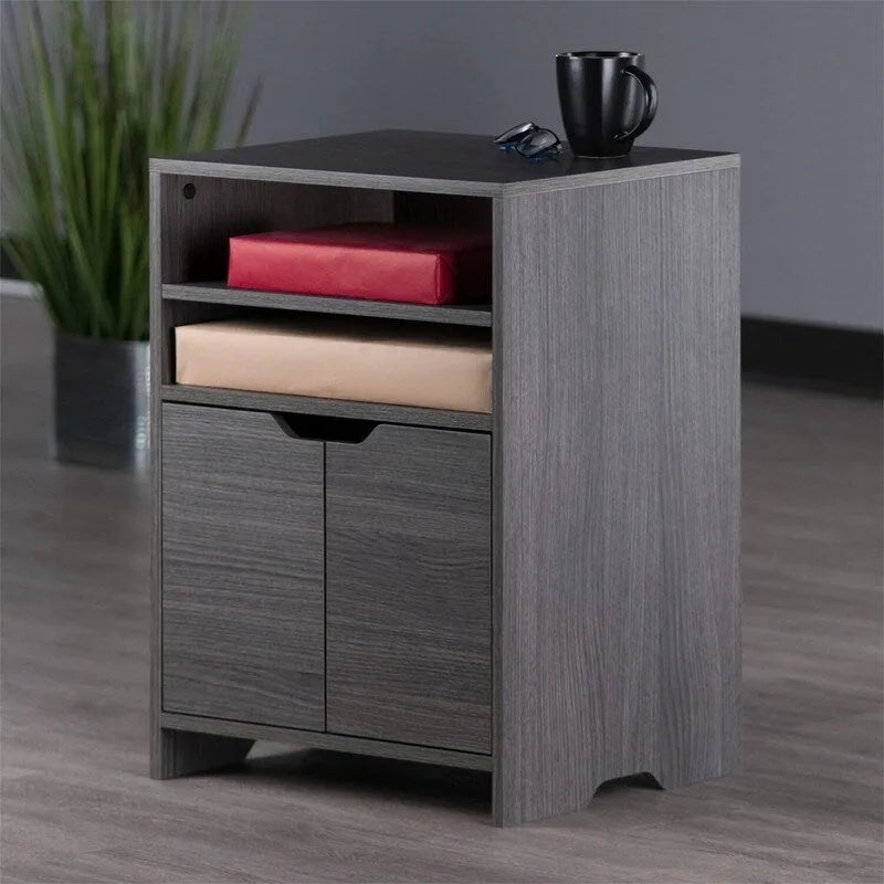 Meuble de rangement 2 étagères avec tiroir