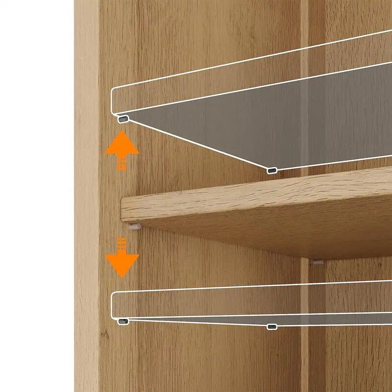 Meuble de rangement avec portes en rotin – 89,9 L x 30 P x 80 H cm