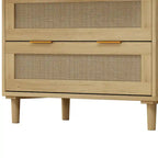 Meuble de rangement en rotin à 3 tiroirs