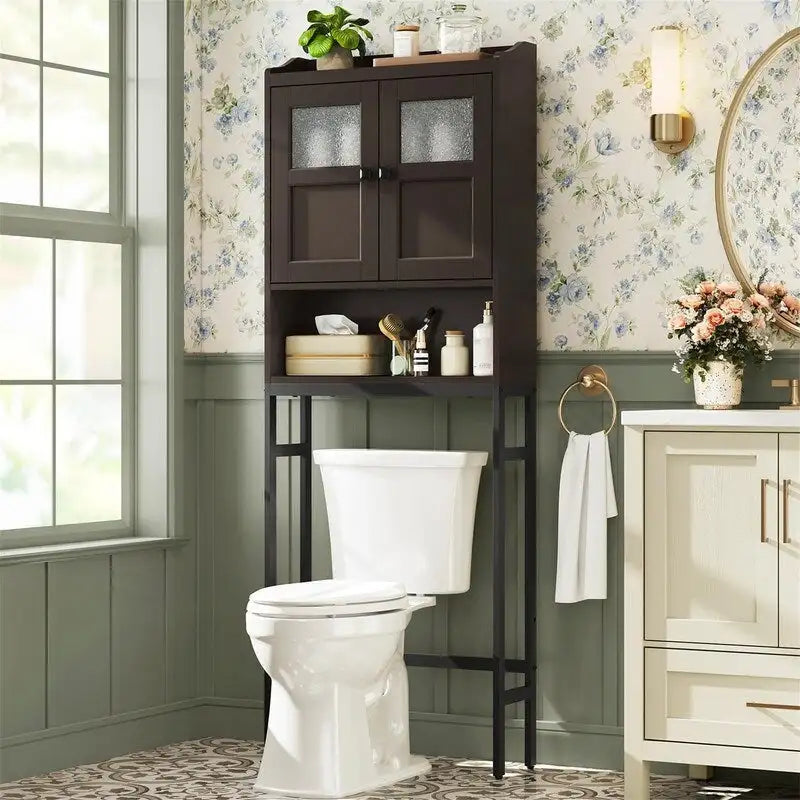 Meuble de rangement WC - 7,87P x 23,23L x 67,32H
