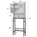 Meuble de rangement WC - 7,87P x 23,23L x 67,32H