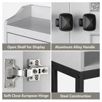 Meuble de rangement WC - 7,87P x 23,23L x 67,32H