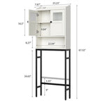 Meuble de rangement WC - 7,87P x 23,23L x 67,32H