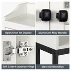 Meuble de rangement WC - 7,87P x 23,23L x 67,32H