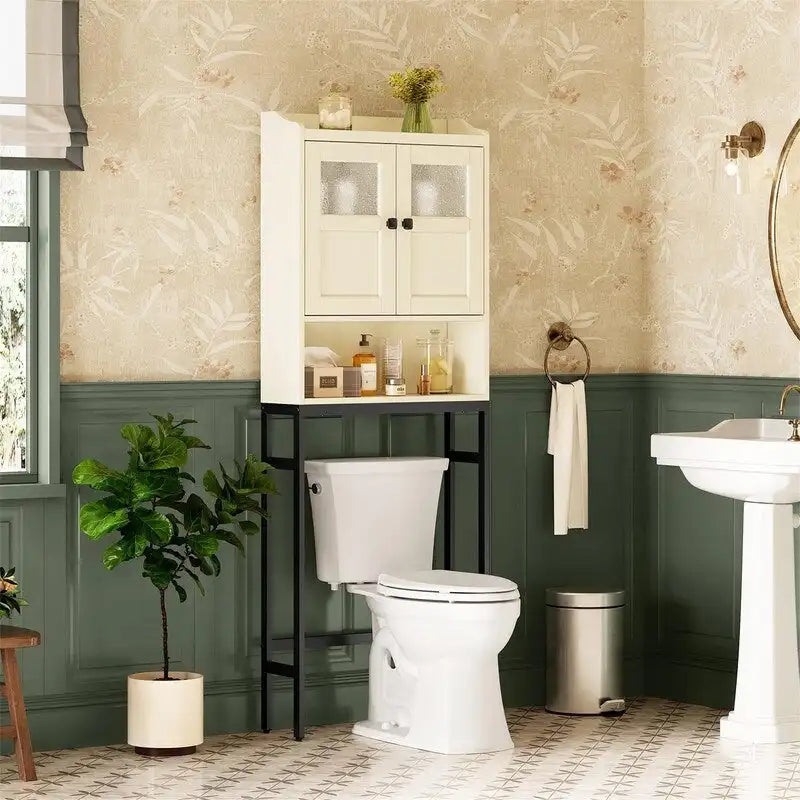 Meuble de rangement WC - 7,87P x 23,23L x 67,32H