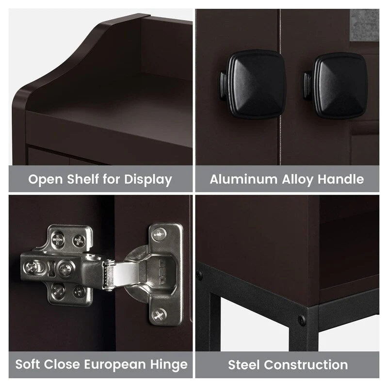 Meuble de rangement WC - 7,87P x 23,23L x 67,32H