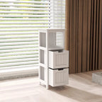 Meuble de salle de bain bas avec 2 tiroirs et 1 étagère