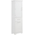 Meuble de rangement de salle de bain de 173 cm de haut avec tiroirs et étagère réglable