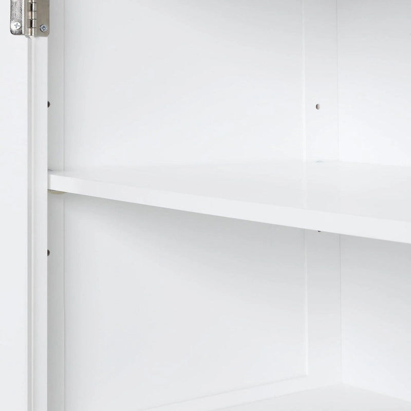 Meuble de rangement de salle de bain de 173 cm de haut avec tiroirs et étagère réglable