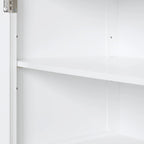Meuble de rangement de salle de bain de 173 cm de haut avec tiroirs et étagère réglable