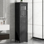 Meuble de rangement de salle de bain avec tiroir et portes