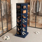 Meuble à chaussures rotatif à 360° – 7 niveaux