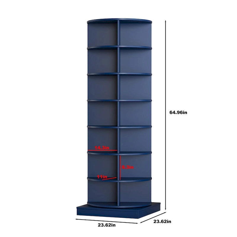 Meuble à chaussures rotatif à 360° – 7 niveaux