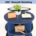 Meuble à chaussures rotatif à 360° – 7 niveaux